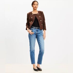 Loft Fresh Cut High Rise Straight Jeans